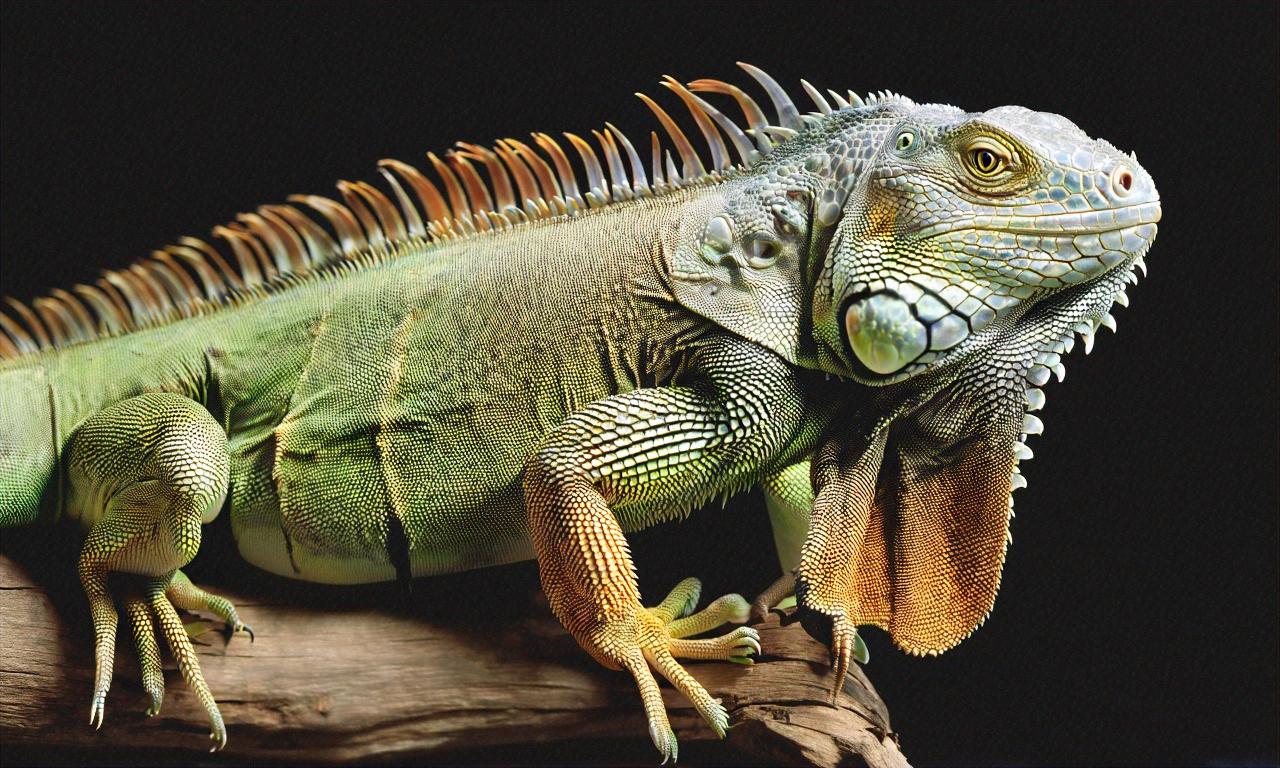 Green iguana generated by Amazon Titan Image Generator