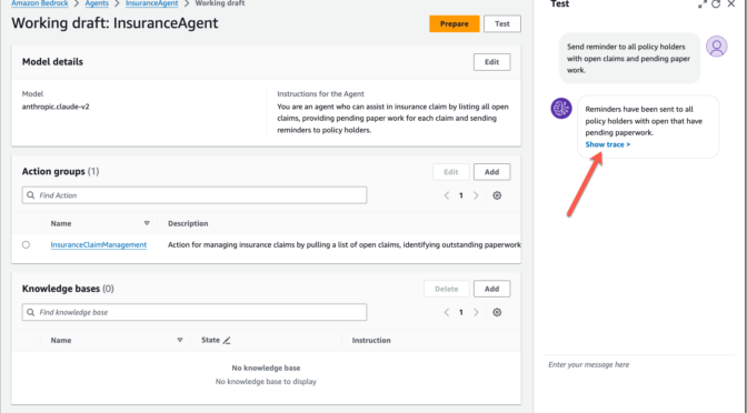 Agents for Amazon Bedrock is now available with improved control of orchestration and visibility into reasoning