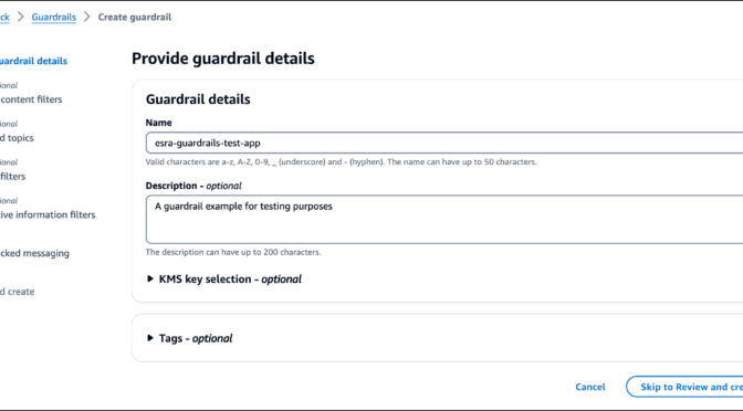 Guardrails for Amazon Bedrock now available with new safety filters and privacy controls