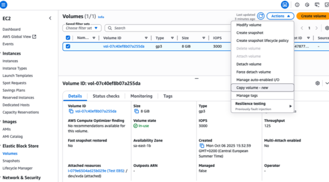 Introducing Amazon EBS Volume Clones: Create instant copies of your EBS volumes