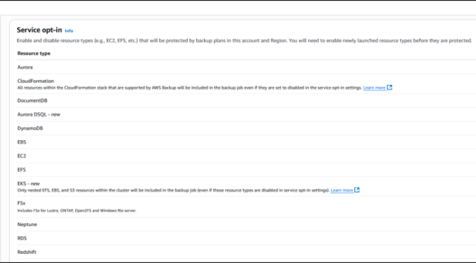 Secure EKS clusters with the new support for Amazon EKS in AWS Backup