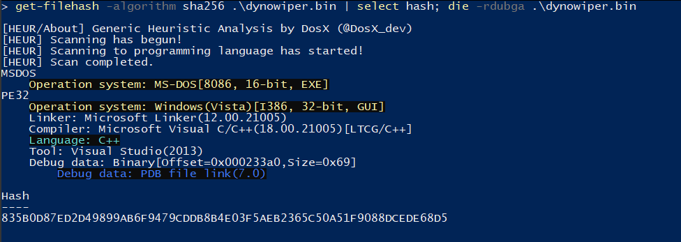 Figure 1: Detect it Easy