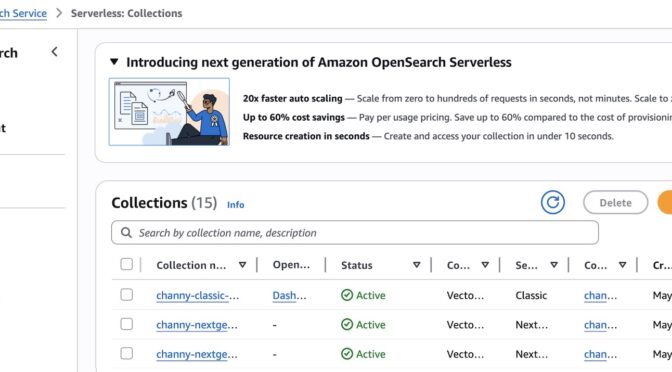 Introducing the next generation of Amazon OpenSearch Serverless for building your agentic AI applications