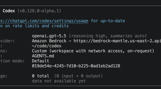 Get started with OpenAI GPT-5.5, GPT-5.4 models, and Codex on Amazon Bedrock