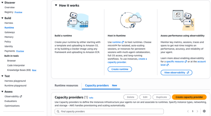 Runtime instances: persistent compute for production AI agents on Amazon Bedrock AgentCore