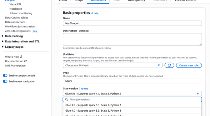 AWS Glue 6.0 now available with 30% lower price and full Apache Iceberg v3 support